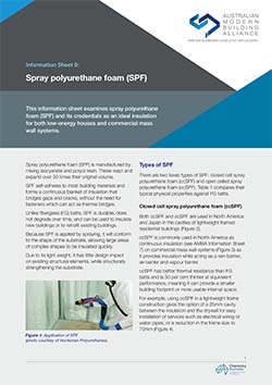 Spray polyurethane foam (SPF)