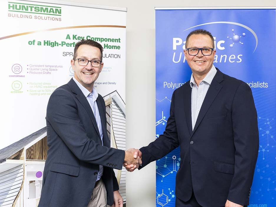 Pacific Urethanes partners with Huntsman Building Solutions